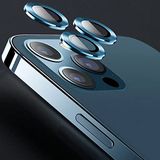 Coverzone iPhone 13 Pro İle Uyumlu Arka Kamera Tempered Çözünürlük Engellemeyen, Parmak İzi Bırakmayan, Tozdan Koruyan Camera Protection iPhone 13 Pro Lens Koruyucu (Mavi)