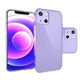 Coverzone iPhone 14 Plus ile uyumlu Kılıf Süper Esnek Yapılı Pürüzsüz Toz ve Kirden Koruyan Silikon iPhone 14 Max ile uyumlu Süper Şeffaf Kapak.
