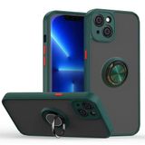 Coverzone iPhone 14 Pro ile uyumlu Kılıf Thunder Hux Yüzüklü Kapak Şık ve Dekoratif Model Stand Olabilen 360° Dönebilen Yüzük Aparatı ve Kamera Korumalı Thunder Hux Kapak