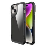 Coverzone iPhone 15 ile uyumlu Kılıf ClearSafeguard T-Max Silikon Kapak Koyu Gri