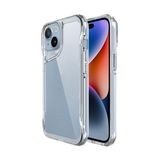 Coverzone iPhone 15 ile uyumlu Kılıf ClearSafeguard T-Max Silikon Kapak Şeffaf