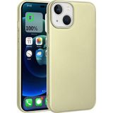 Coverzone iPhone 15 Plus ile uyumlu Kılıf Soft ve pürüzsüz Premier Silikon Kapak Gold