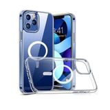Coverzone iPhone 15 Plus ile Uyumlu Transparent Manyetik Magsafe ile Uyumlu, Tam Gövde Koruyucu Kılıf İnce Darbeye Dayanıklı Şeffaf CrystalClear Mika Telefon Kılıfı PMMA - Şeffaf