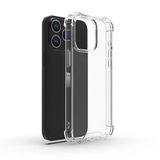 Coverzone iPhone 15 Pro ile uyumlu Kılıf Z-Nitro Anti Shock Silikon Kapak Kamera Korumalı Antişok Airbag Köşe Korumalı Silikon Şeffaf Kılıf