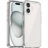 Coverzone iPhone 16 ile uyumlu Kılıf Süper Esnek Yapılı Kamera Korumalı Toz ve Kirden Koruyan Silikon iPhone 16 ile uyumlu Süper Şeffaf Kapak
