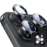 Coverzone İPhone 16 Pro / 16 Pro Max İle Uyumlu Kolay Kurulum Aparatlı Gerçek Safir Çizilmeye Ve Darbelere Dayanıklı Şık Kamera Lens Koruyucu Cam Siyah CS-1