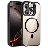 Coverzone iPhone 16 Pro ile Uyumlu Z-Etro MagSafe Wireless Şarj Destekli, Güçlü Manyetik Tutucu, Stand Olabilen, Kamera Lens Hediyeli Koruyucu Kılıf Siyah