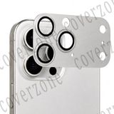 Coverzone iPhone 16 Pro Max ile uyumlu 17 Pro Max Görünümlü Lens Koruyucu Tarzı Metal Çerçeve, Yüksek Koruma, Lens Kapsama, Darbelere Dayanıklı, Kolay Takılabilir, Kamera Lens Koruması Gümüş HSK-19
