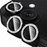 Coverzone İPhone 16/16 Plus İle Uyumlu Yüksek Kalite Parlak Elmas Desenli Taşlı Siyah Özel Tasarım Kamera Lens Koruyucu İDB-91