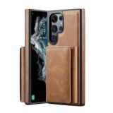Coverzone iPhone 16E ile uyumlu Deri Kılıf Magsafe ile uyumlu Wallet 2 in 1 Çıkarabilir Kart Tutucu Mıktanıslı Stand olabilen Phone case Deri Kapak Wireless Şarj Özellikli Kahverengi