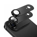 Coverzone iPhone 17 Air ile Uyumlu Kamera Lens Koruyucu Cam, HD Şeffaf Temperli Camera Lens Protector, Çizilmeye Dayanıklı Lens Cover, Metal Görünüm Çerçeveli Kamera Koruma (Siyah, iPhone 17 Air)