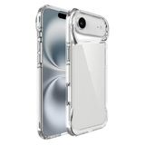 Coverzone iPhone 17 Air ile uyumlu Kılıf Şeffaf ve pürüzsüz yüzey ClearSafeguard T-Max Silikon Airbag köşe tasarım 0.2 mm Kamera çıkıntı Koruma Kapak Clear