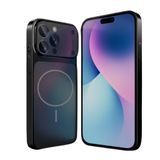 Coverzone iPhone 17 ile Uyumlu Kılıf MagSafe ile uyumlu Kablosuz Şarj Destekli Temperli Kamera Koruma Glass Kılıf – Parmak izi yapmayan Wireless Charging Kamera Koruyucu Darbe Emici Sert Kapak