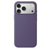 Coverzone İphone 17 Pro İle Uyumlu Özel Üretim Leke, Parmak İzi Tutmayan Silinebilen İçi Kadife Lansman Silikon Premium Telefon Kılıfı LK1 Derin Mor