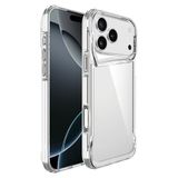 Coverzone iPhone 17 Pro Max ile uyumlu Kılıf Şeffaf ve pürüzsüz yüzey ClearSafeguard T-Max Silikon Airbag köşe tasarım 0.2 mm Kamera çıkıntı Koruma Kapak Clear