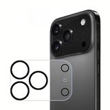 Coverzone İPhone 17 Pro Max İle Uyumlu (TAM LENS) Tek Parça Tam Kapatan 9H 3D Kamera Yüzey ve Lens Koruyucu Cam