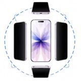 Coverzone iPhone XR / 11 ile Uyumlu 360 Derece Hiç Bir Yerden Görünmeyen Gizlilik Camı Hayalet Ekran Koruyucu Premium Üst Kalite Temperli Full Ekran Koruma Camı Çizilmeye Dayanıklı 8-9H CEKU
