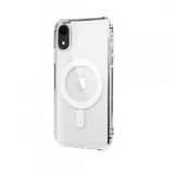 Coverzone iPhone XR 6.1 ile uyumlu Kılıf Şeffaf, Wireless Magsafe ile uyumlu Silikon Kapak Kamera Koruma Çıkıntılı Kılıf, Şeffaf