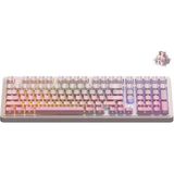 CoverZone Kablolu Mekanik Oyun Klavyesi 8000Hz-Rapid Trigger-Dks-Tkl | Ajazz AK980 Max He - Açık Pembe