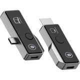 Coverzone Kablosuz Ekran Yayınlayıcı & Alıcı - 1080p 60Hz HDMI Kablosuz Ekran Adaptörü, USB-C, DP-ALT, 5GHz WiFi, Tak Çalıştır, Mac, Windows, Android Uyumluluğu | ZR1180