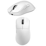 Coverzone Kablosuz Gaming Mouse Beyaz 3 Modlu (2.4G + Bluetooth + Kablolu) 6 Kademeli 3200 DPI RGB Işıklı 70g Hafif Type-C Şarjlı 300mAh Sağ El Ofis ve Oyuncu Faresi | AJAZZ NJ08 (NJ08 - Beyaz)