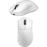 CoverZone Kablosuz Gaming Mouse Beyaz 3 Modlu (2.4g + Bluetooth + Kablolu) 6 Kademeli 3200 Dpı Rgb Işıklı 70G Hafif Type-C Şarjlı 300MAH Sağ El Ofis ve Oyuncu Faresi | Ajazz NJ08