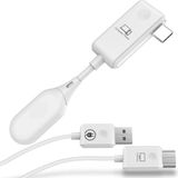 Coverzone Kablosuz HD Görüntü Aktarıcı Seti - 50m Menzil, USB-C Verici ve Alıcı, Plug & Play, HDMI Destekli, Video İzleme, Oyun Oynama ve Fikir Paylaşımı İçin Uygun | ZR1179