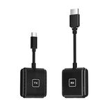 Coverzone Kablosuz HD Görüntü Aktarıcı Seti USB-C TX RX | 1080P 60Hz Tak Çalıştır | Bilgisayar TV Bağlantı Kiti | İnternetsiz Ekran Yansıtma - S1 Type C