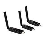 Coverzone Kablosuz HDMI Verici ve Alıcı Seti TX RX 1080P 60Hz Wireless Görüntü Aktarıcı Plug & Play HDMI Transmitter Receiver Kit TV Monitör Projektör Sunum ve Toplantı Kullanımı İçin (1TX 2RX) ZR1287