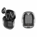 Coverzone Kablosuz Kulak Içi Kulaklık Şeffaf Transparan Orjinal Tasarım Bluetooth 5.3 Apple iPhone Uyumlu Samsung Uyumlu Şarj Kutusu ile Dokunma Kontrollü Ergonomik Dizayn P62 Pro - Siyah