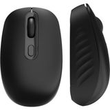 CoverZone Kablosuz Mouse 2.4g USB Alıcılı Tak Çalıştır Ofis Faresi 3 Kademeli Dpı 800/1200/1600 Ayarlı Sessiz Tıklama Hafif 57G Ergonomik Dizüstü Masaüstü Uyumlu | Ajazz NJ04 - Siyah