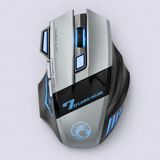 Coverzone Kablosuz Oyuncu Mouse – 3200 DPI Ayarlanabilir Hassasiyet, RGB 7 Renk LED Aydınlatma, Şarjlı, Ergonomik Tasarım, 2.4GHz Wireless Gaming Mouse | GW-X7 (Gri)
