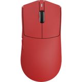 CoverZone Kablosuz Oyuncu Mouse PAW3311 Sensör 24000 Dpı 1000Hz 2.4g Bluetooth Kablolu Üç Modlu 800MAH Rgb Manyetik Şarj Standlı 69G E Spor Fare | Ajazz AJ139P V3 Mc - Kırmızı