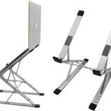 Coverzone Kaliteli Tok Alüminyum Dizüstü Bilgisayar Notebook Standı Yüksekliği Ayarlanabilir 30cm Maksimum Yükseklik Stand Taşınabilir Yükseltici MacBook Uyumlu Tüm Dizüstü Bilgisayar 10-16 inç N8