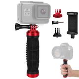 Coverzone Kamera Montaj Seti | Aksiyon Kamera Montaj Aparatı ve Telefon Tutucu, 1/4 ve 3/8 Vida Girişli Evrensel DSLR, LED Işık ve Akıllı Telefon Montaj Seti, HND1