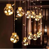 Coverzone Led 4.5 metre Led Işık 12'li Top Işık Zinciri Dekoratif Aydınlatma Ev Dekorasyonu Süsleme Salon Oda Merdiven Balkon için Yılbaşı Eğlence Doğum Günlerine Özel Aydınlatma