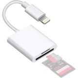 Coverzone Lightning Girişli iPhone 11 12 13 14 Uyumlu Kart Okuyucu SD Kart Adaptörü TF Kart Okuyucu Disk Adaptörü Mobil Kart Okuyucu Hızlı Aksesuarları Bağlayın - (S101 - Lightning)