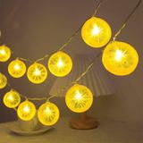 Coverzone Limon Dilimi Şeklinde 10’lu LED Işık Zinciri – 2 Metre Dekoratif Sıcak Aydınlatma, Pil ile Çalışan, Ev ve Parti Süsleme İçin Pratik Limon Işıkları, MZ-304, Sarı
