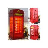 Coverzone Londra Telefon Kulübesi Retro Dokunmatik Masa Lambası Hediyelik Dekoratif Süs