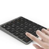 Coverzone Macbook Notebook Uyumlu Bluetooth Kablosuz Numerik Klavye Tuş Takımı Mini Numpad Ultra İnce Kablosuz Şarjlı 28 Tuşlu Mini Rakam Klavyesi Keypad N960 (Titanium)