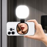 Coverzone Manyetik LED Dolgu Işığı B13, 2’si 1 Arada Aynalı Selfie Işığı, 3 Işık Modu (Beyaz/Sıcak/Nötr), Parlaklık Ayarlı, 360° Dönebilir, Teleskopik Ayarlanabilir, 600mAh Şarjlı | B13