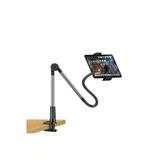 Coverzone Masa Kıskaçlı Tablet Telefon Tutucu 360° Döner Metal Stand Ayarlanabilir Uzun Kollu Stand | L350