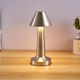 Coverzone Masaüstü Dokunmatik Lamba Şarjlı 24 Saat Şarj Süresi Yumuşak Işık Otel ve Restoran Kullanımına Uygun Kitap Okuma Işığı Salon Yatak Odası Aydınlatma 23cm x 9cm MNT1 (Silver)