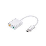 Coverzone Mikrofon Ve Kulaklık Çevirici 7.1 Dönüştürücü 2in1 Type-c Den