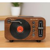 CoverZone Mini Boy Bluetooth Radyo Hoparlör – CZ1011BT | Klasik , Kablosuz Bağlantı, Güçlü Ses, Uzun Pil Ömrü, Taşınabilir Hoparlör CZ1011BT 360 x 140 x 120 mm (CZ1011BT - Kahverengi)