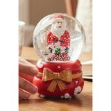 Coverzone Mini Kar Küresi Işıklı Dekoratif Masa Üstü Aydınlatma | Pilli Cam Küre Noel Baba Hediyelik Noel Yeni Yıl ve Doğum Günü Süsü 6x4 cm no1