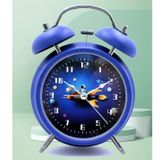 Coverzone Modern Resimli Çalar Saat Dekoratif Yüksek Sesli Mekanik Alarm Sesli Uzay Temalı Çalar Alarmlı Saat Dekoratif Hediyelik 16 x 11 x 5 cm Uzayı Keşfet