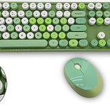 Coverzone Mofii Kablosuz Klavye Ve Mouse Set 104 Tuşlu Pc Notebook Uyumlu Klayve ve Fare 136mm x 445mm ZR513 (Yeşil)