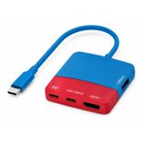 Coverzone Nintendo Switch ile Uyumlu USB-C Video Capture ve Docking Station, 4-in-1 PD 100W Hızlı Şarj, 1080/60Hz Capture-out, 4K Loop-out, USB 3.2 Veri Transferi | ZR1282