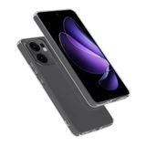 Coverzone Oppo A6T ile uyumlu Kılıf Süper Esnek Yapılı Toz ve Kirden Koruyan Silikon A6T ile uyumlu kilif Süper Şeffaf Kapak